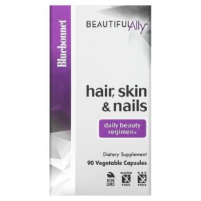 Thực phẩm chức năng Bluebonnet Nutrition Beautiful Ally Hair Skin & Nails 90 Vegetable Capsules 743715015029