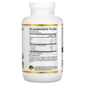 Thực phẩm bổ sung California Gold Nutrition Organic Spirulina 500 mg 720 Tablets 898220011766