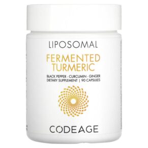 Thực phẩm chức năng Codeage Liposomal Fermented Turmeric Black Pepper Curcumin Ginger 90 Capsules 853919008472