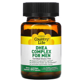 Thực phẩm chức năng Country Life DHEA Complex for Men 60 Vegan Capsules 015794016779