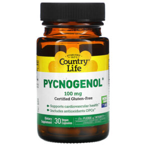 Thực phẩm chức năng Country Life Pycnogenol 100 mg 30 Vegan Capsules 15794016977