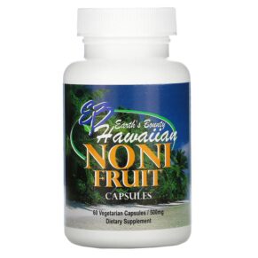 Thực phẩm chức năng Earth's Bounty (Matrix Health) Noni Fruit Hawaiian 500 mg 60 Vegetarian Capsules 707990201003
