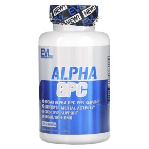 Thực phẩm chức năng EVLution Nutrition Alpha GPC 60 Veggie Capsules 818901027527