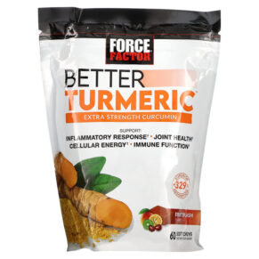 Thực phẩm chức năng Force Factor Better Turmeric Extra Strength Curcumin Fruit Splash 60 Soft Chews 818594017362