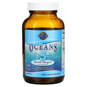 Thực phẩm bổ sung Garden of Life, Oceans 3, Beyond Omega-3 with OmegaXanthin, 60 Softgels, 658010113854