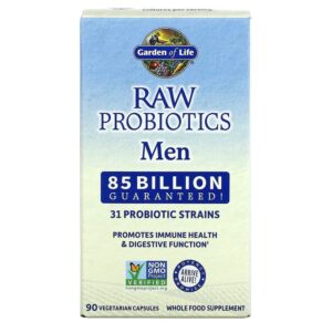 Thực phẩm chức năng Garden of Life RAW Probiotics Men 85 Billion Live Cultures 90 Vegetarian Capsules 658010115650