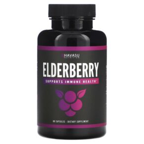 Thực phẩm chức năng Havasu Nutrition Elderberry 60 Capsules 850008464102