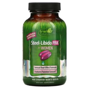 Thực phẩm chức năng Irwin Naturals Steel-Libido Pink For Women 60 Liquid Soft-Gels 710363585310