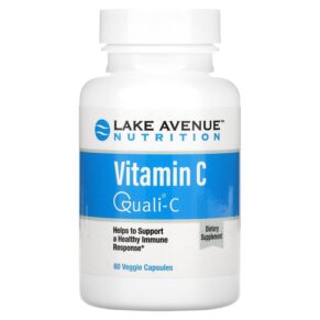 Thực phẩm chức năng Lake Avenue Nutrition Vitamin C Quali-C 1,000 mg 60 Veggie Capsules 898220014095