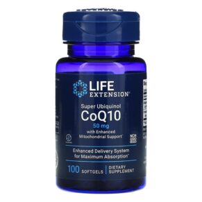 Thực phẩm chức năng Life Extension Super Ubiquinol CoQ10 with Enhanced Mitochondrial Support 50 mg 100 Softgels 737870142515