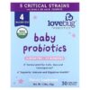 Thực phẩm chức năng LoveBug Probiotics Baby Probiotics 6-12 Months 4 Billion CFU 30 Single Serve Stick Packs 861383000335