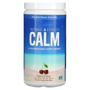 Thực phẩm chức năng Natural Vitality CALM The Anti-Stress Drink Mix Cherry 16 oz (453 g) 875534001959