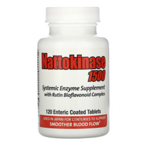 Thực phẩm chức năng Naturally Vitamins Nattokinase 1500 Systemic Enzyme Supplement 120 Enteric Coated Tablets 32115100498