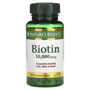 Thực phẩm chức năng Nature's Bounty Biotin 10,000 mcg 120 Rapid Release Softgels 74312516979