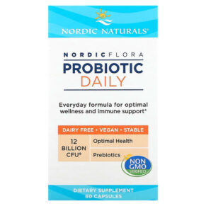 Thực phẩm chức năng Nordic Naturals Nordic Flora Probiotic Daily 12 Billion CFU 60 Capsules 768990016721