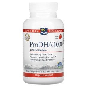 Thực phẩm chức năng Nordic Naturals ProDHA 1000 Strawberry  1000 mg 120 Soft Gels 768990017469