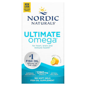 Thực phẩm chức năng Nordic Naturals Ultimate Omega Lemon 640 mg 180 Soft Gels 768990037900