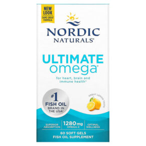 Thực phẩm chức năng Nordic Naturals Ultimate Omega Lemon 640 mg 60 Soft Gels 768990017902