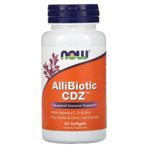 Thực phẩm chức năng NOW Foods AlliBiotic CDZ Seasonal Immune Support 60 Softgels 733739018182