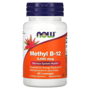 Thực phẩm chức năng NOW Foods Methyl B-12 5,000 mcg 60 Lozenges 733739004963