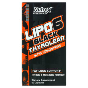 Thực phẩm chức năng Nutrex Research LIPO-6 Black Thyrolean Fat Loss Support 60 Capsules 850026029123