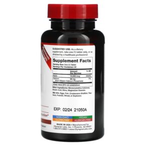 Thực phẩm bổ sung Olympian Labs Inc., Biotin, 10,000 mcg, 60 Tablets, 710013910356