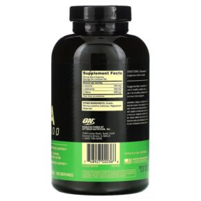 Thực phẩm bổ sung Optimum Nutrition, BCAA 1000, 500 mg, 400 Capsules, 748927020366