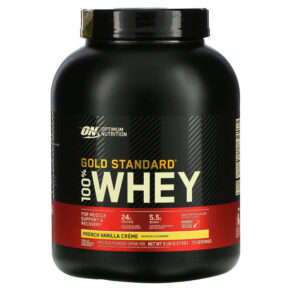 Thực phẩm chức năng Optimum Nutrition Gold Standard 100% Whey French Vanilla Creme 5 lb (2.27 kg) 748927024128