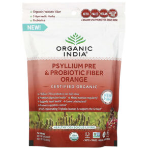 Thực phẩm chức năng Organic India Psyllium Pre & Probiotic Fiber Orange 10 oz (283.5 g) 801541517275