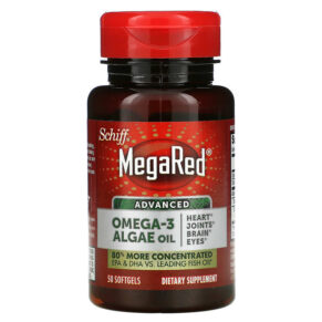 Thực phẩm bổ sung Schiff, MegaRed, Advanced Omega-3 Algae Oil, 50 Softgels, 20525104472