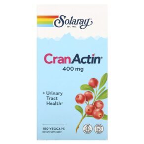 Thực phẩm chức năng Solaray CranActin Urinary Tract Health 400 mg 180 VegCaps 76280084221