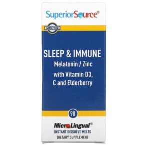 Thực phẩm chức năng Superior Source Sleep & Immune 90 MicroLingual Instant Dissolve Melts 076635921102