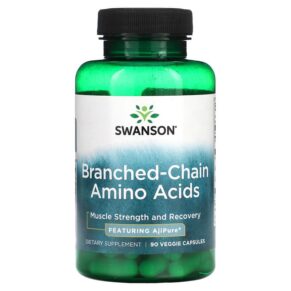 Thực phẩm chức năng Swanson Branched-Chain Amino Acids 90 Veggie Capsules 087614024530