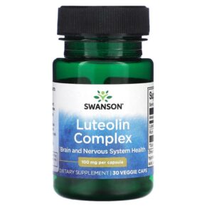 Thực phẩm chức năng Swanson Luteolin Complex 100 mg 30 Veggie Caps 87614028354