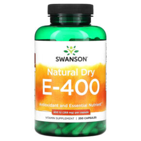 Thực phẩm chức năng Swanson Natural Dry E-400 268 mg (400 IU) 250 Capsules 087614011325