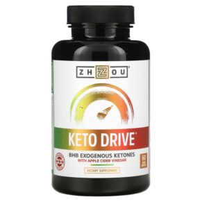 Thực phẩm chức năng Zhou Nutrition Keto Drive With Apple Cider Vinegar 60 Veggie Capsules 669191385916