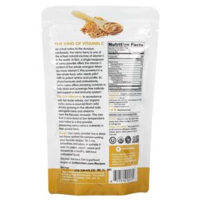 Thực phẩm bổ sung ZINT, Organic Camu Camu Powder , 3.5 oz (99 g), 817516020152