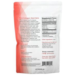 Thực phẩm bổ sung ZINT, Pure Grass-Fed Collagen Peptides, 10 oz (283 g), 817516026000